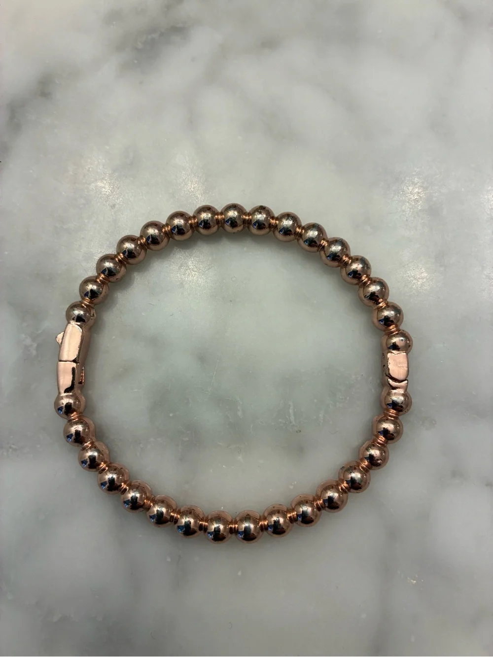 Kate Spade Rose Gold Beaded Stretch Bracelet - Women Jewelry